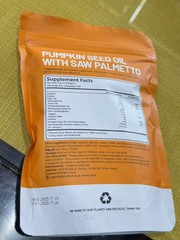Pumpkin Seed Oil 1000mg with Saw Palmetto 300 Softgels