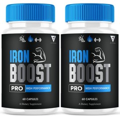 (2 Pack) Iron Boost Pro High Performance Supplement, IronBoost (120 Capsules)