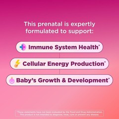 OLLY Prenatal Multivitamin Gummy – Folic Acid & DHA – 60 Count