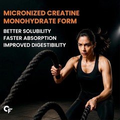 Carbamide Forte Creatine Monohydrate Powder 308g Orange Flavor For Men & Women