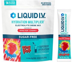 Liquid I.V. Hydration Multiplie Sugar-Free – Ring Pop Cherry | Electrolyte