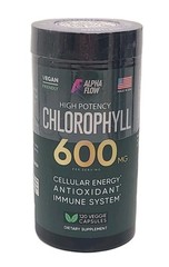 CHLOROPHYLL Capsule 600mg Energy Skin Support • 120 VEGGIE CAPSULES• EXP : 03/28