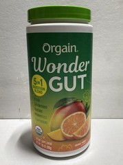 Orgain Vegan Organic Wonder Gut 5-in-1 Fiber – Orange Mango 7.05oz 05/2026
