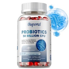 Probiotic 50 Billion CFU 120pcs, Relieves Bloating and Constipation, Gut Health