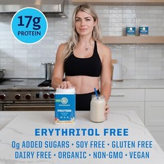 Sunwarrior Warrior Protein Powder 1.65 lbs Organic Vegan w/ BCAAs Vanilla Flavor