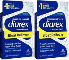Caffeine-Free Bloat Relief Maximum Strength, Water Retention Support, 48 Count x