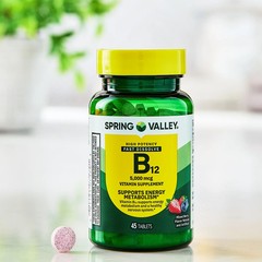 Spring Valley Extra Strength Vitamin B12 Metabolism 5000 mcg, 45 Count