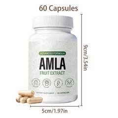 Natural Amla Capsules 1000mg – Indian Gooseberry Amla Fruit Supplement – Orga…