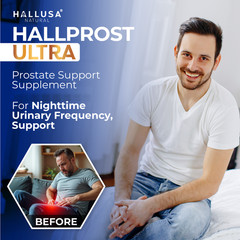 HALLPROST ULTRA – Prostate Supplement for Men – Healthy urine Flow – 60 cap