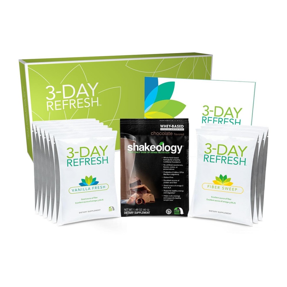 Bodi 3-Day Refresh Complete Kit Vanilla Fresh Protein Shake Fiber Sweep Program