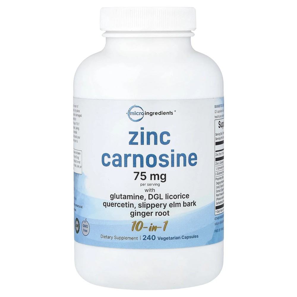 2 X Micro Ingredients, Zinc Carnosine, 240 Vegetarian Capsules
