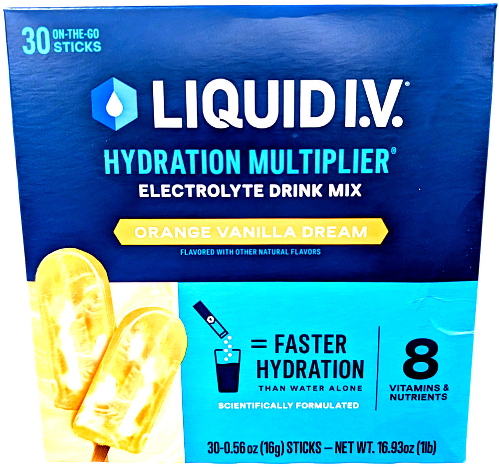 Liquid I.V. Hydration Multiplier Powder Orange Vanilla Dream 30 Sticks EXP 06/27