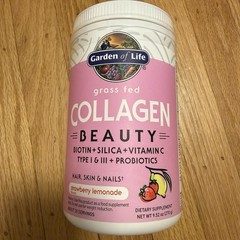 Garden of Life Grass Fed Collagen Beauty Strawberry Lemonade Flavor 9.52 Oz