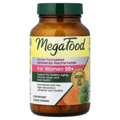2 X MegaFood, Women’s 55+ Advanced Multivitamin, 60 Tablets