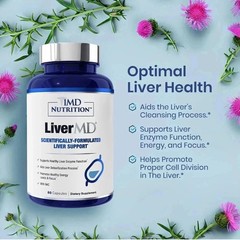 3 Packs 1MD Nutrition LiverMD – Liver Support Supplement New | Exp 11/2027