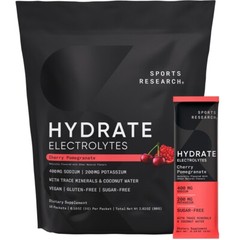Electrolyte Powder Packets Cherry Pomegranate Flavor Hydration & Recovery Boost