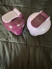 Lot Of Two Purple/Pink Motivational Shaker Workout Bottles 20FL OZ Each