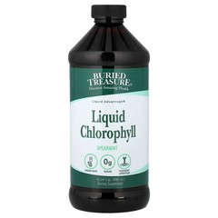 2 X Buried Treasure, Liquid Chlorophyll, Spearmint, 16.54 fl oz (496 ml)