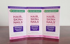 Nature’s Bounty Hair Skin & Nails Softgels 150 Ct Lot of 3, Exp 03/2027