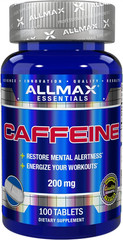 ALLMAX Caffeine – 100 Tablets – Increases Mental Alertness, Focus & Energy – Veg