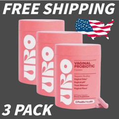 3PACK URO O Positiv Vaginal Probiotics for Women pH Balance w/ Prebiotic