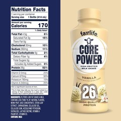 Fairlife 14fl.oz. Core Power Protein Milk Shake – Vanilla