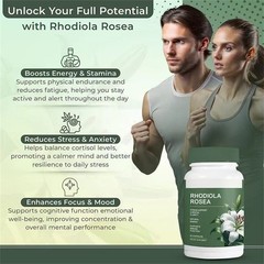 Rhodiola Rosea Capsules Natural Herbaceous Plants Support Energy Balance stress
