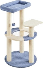 Yaheetech Cat Scratching Posts with Cat Bed,35in Cat Scratcher with 2 Scratching