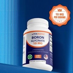 Vitamatic Chelated Boron (as Glycinate) 10mg – 240 Tablets