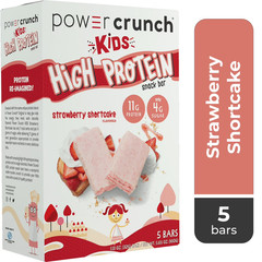 Power Crunch Kids High Protein Snack Bars, Strawberry Shortcake, 1.13 oz, 5 Coun