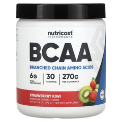 2 X Nutricost, Performance, BCAA, Strawberry Kiwi, 9.6 oz (270 g)
