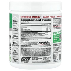 2 X GAT, Sport, NITRAFLEX� Advanced, Pre-Workout, Green Apple, 10.1 oz (285 g)