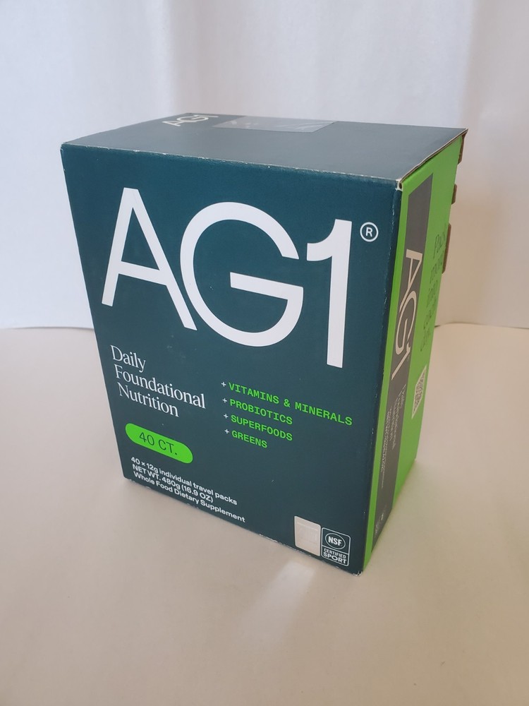 AG1 Athletic Greens 40 ct packages in box 6/26
