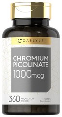 Carlyle Ultra Chromium Picolinate 1000mcg | 360 Tablets 360 Count (Pack of 1)