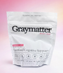GRAYMATTER Superfood Cognitive Support 40SERV Strawberry Lemon Drink Mix 🍓🍋