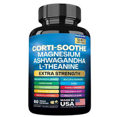 Relieve Stress – CORTI-SOOTHE Cortisol Magnesium Ashwagandha L-theanine