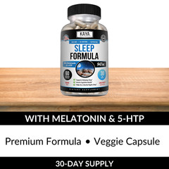 Deep Sleep Formula 60ct, Fall Asleep & Stay Asleep, Melatonin Sleeping Aid