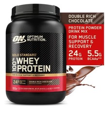 Optimum Nutrition, Gold Standard 100% Whey Protein Powder, Double Rich Chocolate