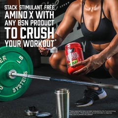 Amino X Muscle Recovery Powder – Keto-Friendly BCAAs, Grape Flavor, 30 Servings
