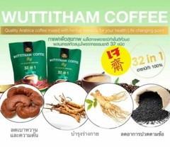 5x Wuttitham Healthy Coffee 32 in 1 Herbs Instant Mixed Weight Control Manage