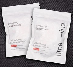 Time-Line Longevity Supplement Mitopure Urolithin A 60 Softgaels 2 Pack