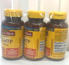 3x Nature Made 5-HTP 100 mg 90 Chewable Tablets total / Positive Mood