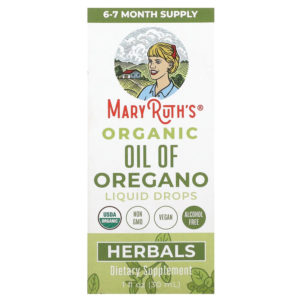 2 X MaryRuth’s, Organic Oil of Oregano Liquid Drops, 1 fl oz (30 ml)