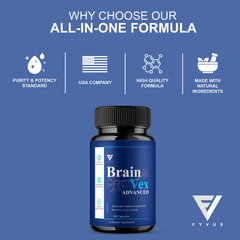 Brain Vex Advanced, BrainVex Brain Health Formula (60 Capsules)