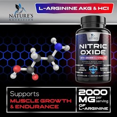 Nitric Oxide Booster Extra Strength 3000mg – L Arginine 3X Strength Nitric Oxide