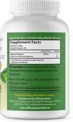 MAGNESIUM GLYCINATE BONE HEART HEALTH MUSCLE AND NERVE HEALTH 400mg FREE SHIP