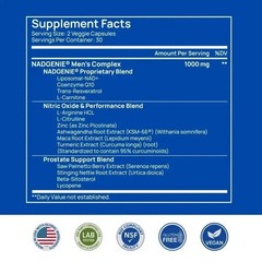 Selerb NAD+ Supplement for Men L-Carnitine, L-Arginine, Maca & Ashwagandha 3pcs
