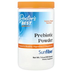 2 X Doctor’s Best, Prebiotic Powder, Sunfiber�, Unflavored, 7.4 oz (210 g)