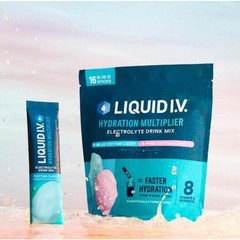 Liquid I.V. Cotton Candy Electrolyte Drink Mix 16 Sticks – 1 – 3 Pack