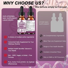 NAD+ Supplements for Men & Women, Extra Strength NMN Alternative Liposomal Na…
